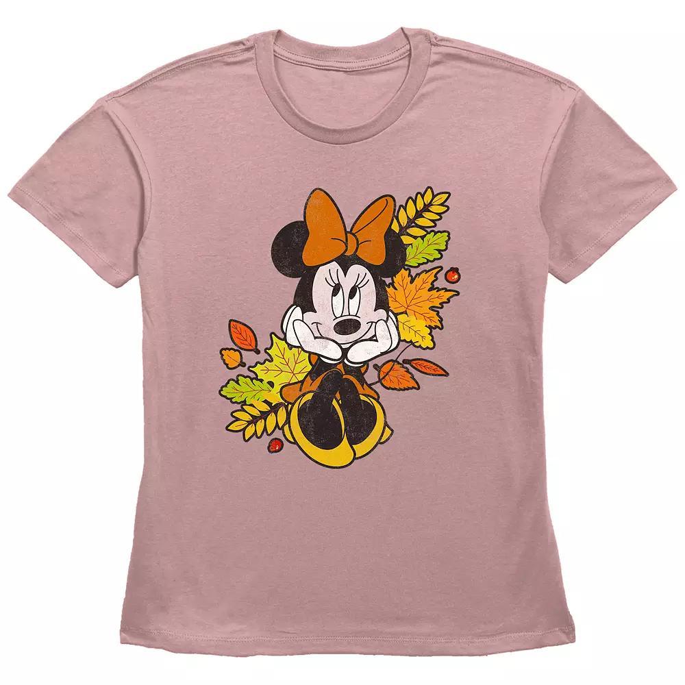 Disney's Minnie Mouse Juniors' Autumn Leaves Graphic Tee, Women's,  Product Image
