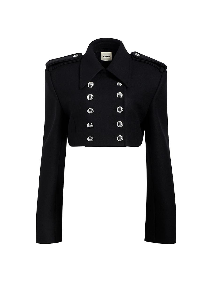 Womens Leara Wool-Blend Crop Jacket Product Image