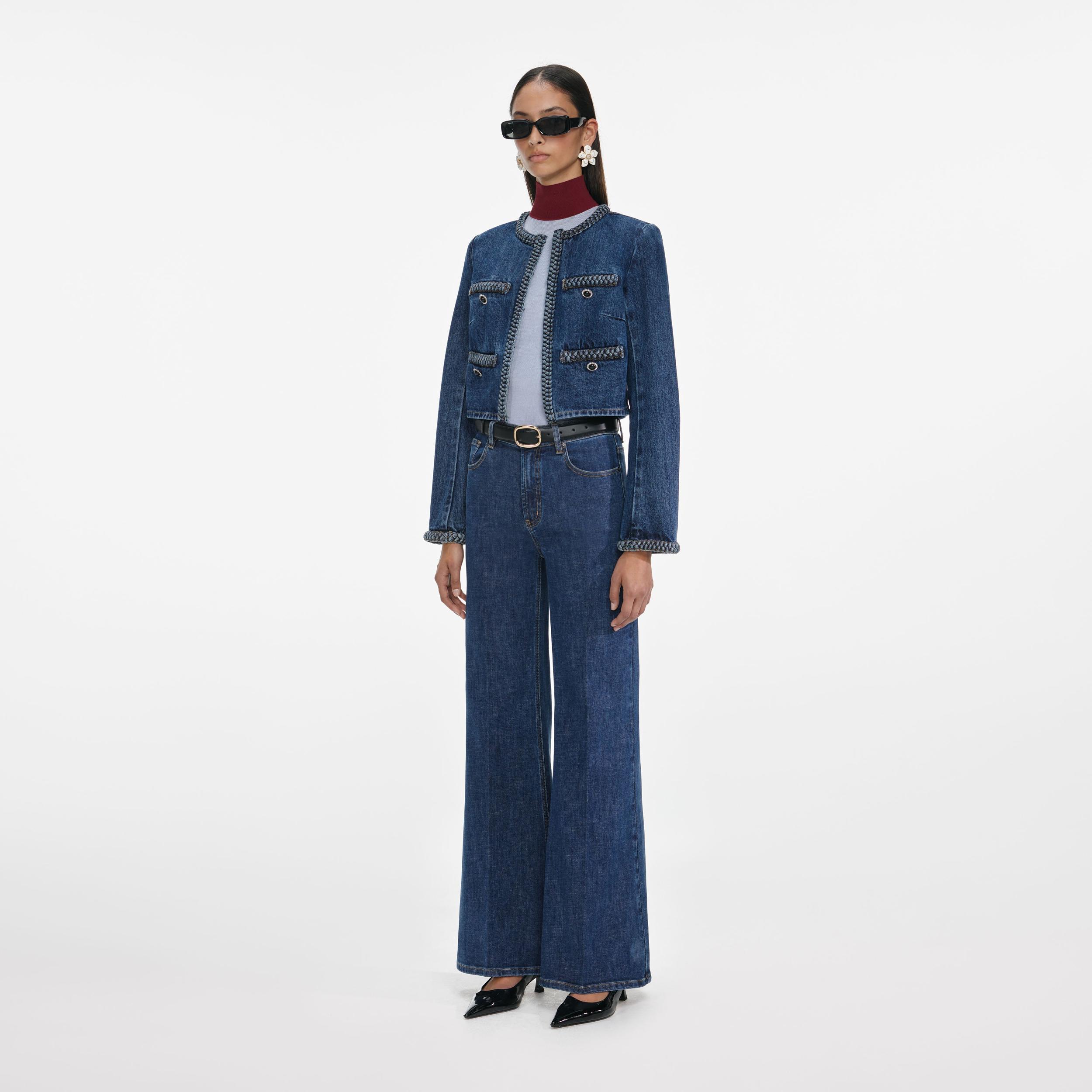 Denim Braided Jacket Product Image