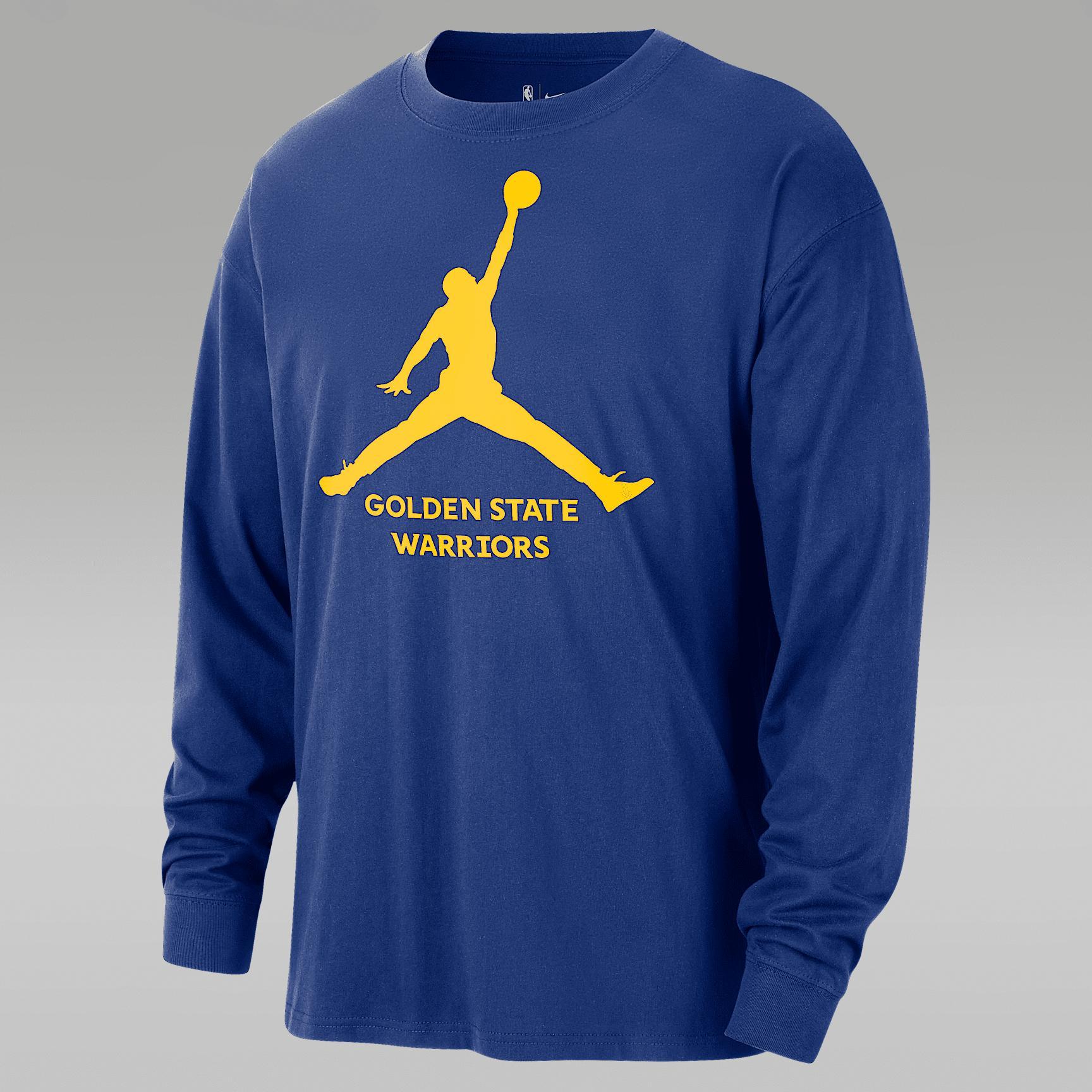 Nike Mens Golden State Warriors Essential Jordan NBA Long-Sleeve T-Shirt | FN1263-495 Product Image