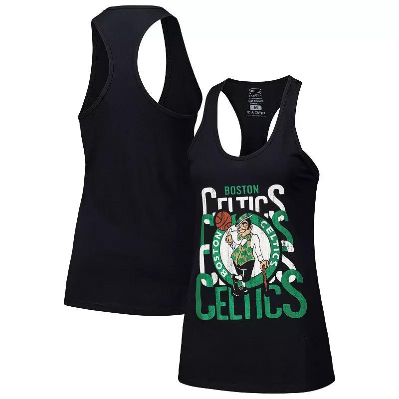 Women's Stadium Essentials Black Boston Celtics Dedication Tank Top, Size: Medium Product Image