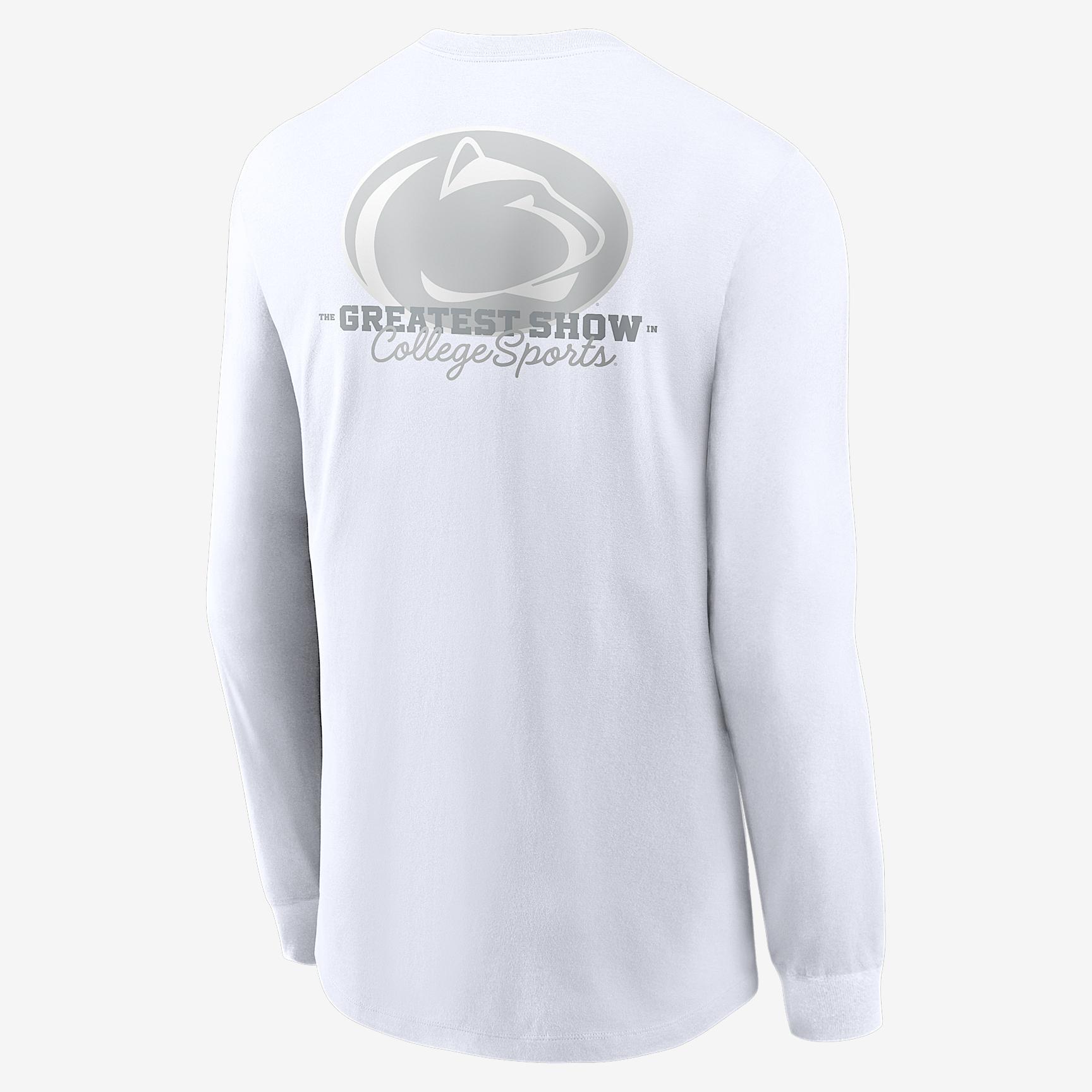 Penn State 2025 White Out Nike Mens College Long-Sleeve T-Shirt | NKAC10APSN-6XH Product Image