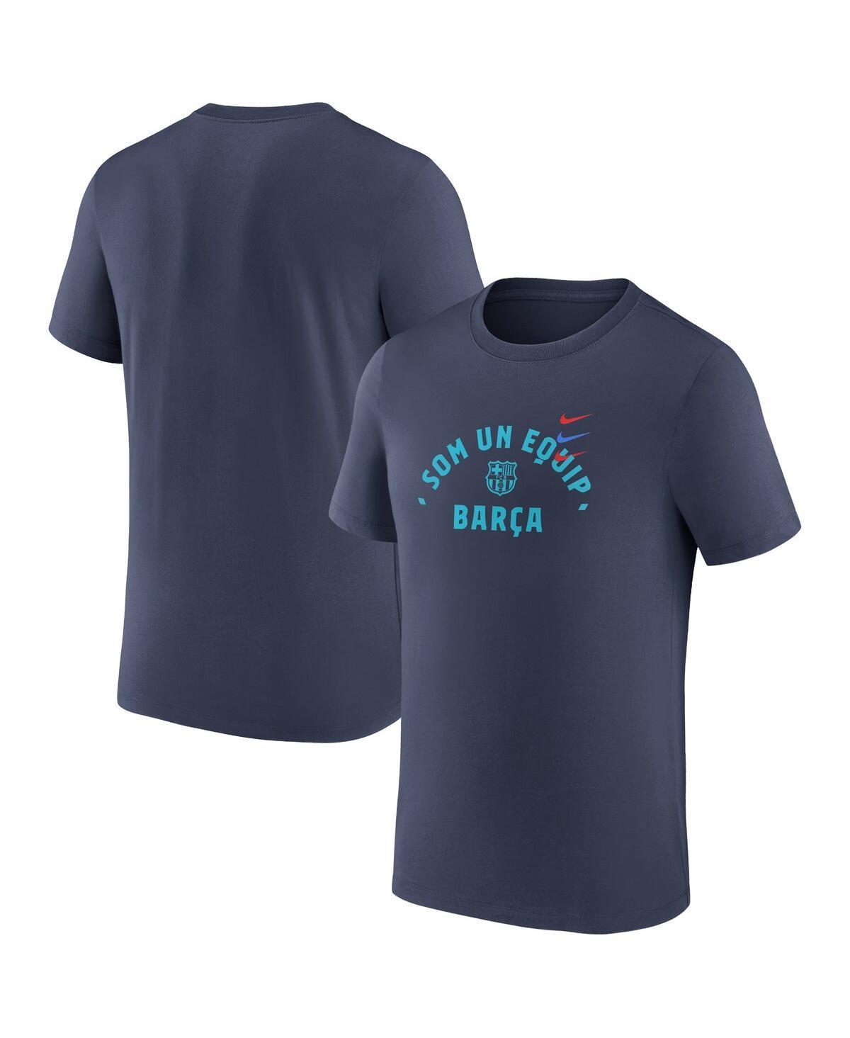 Nike Mens Navy Barcelona Verbiage T-Shirt Product Image