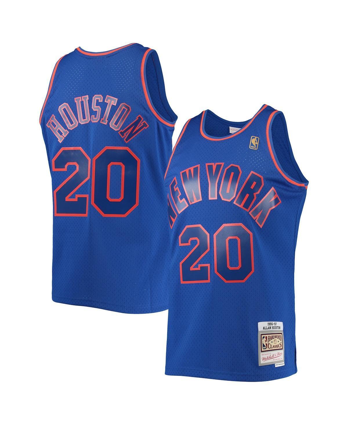 Mens Mitchell & Ness Allan Houston New York Knicks 1996-97 Throwback Dark Swingman Jersey Product Image