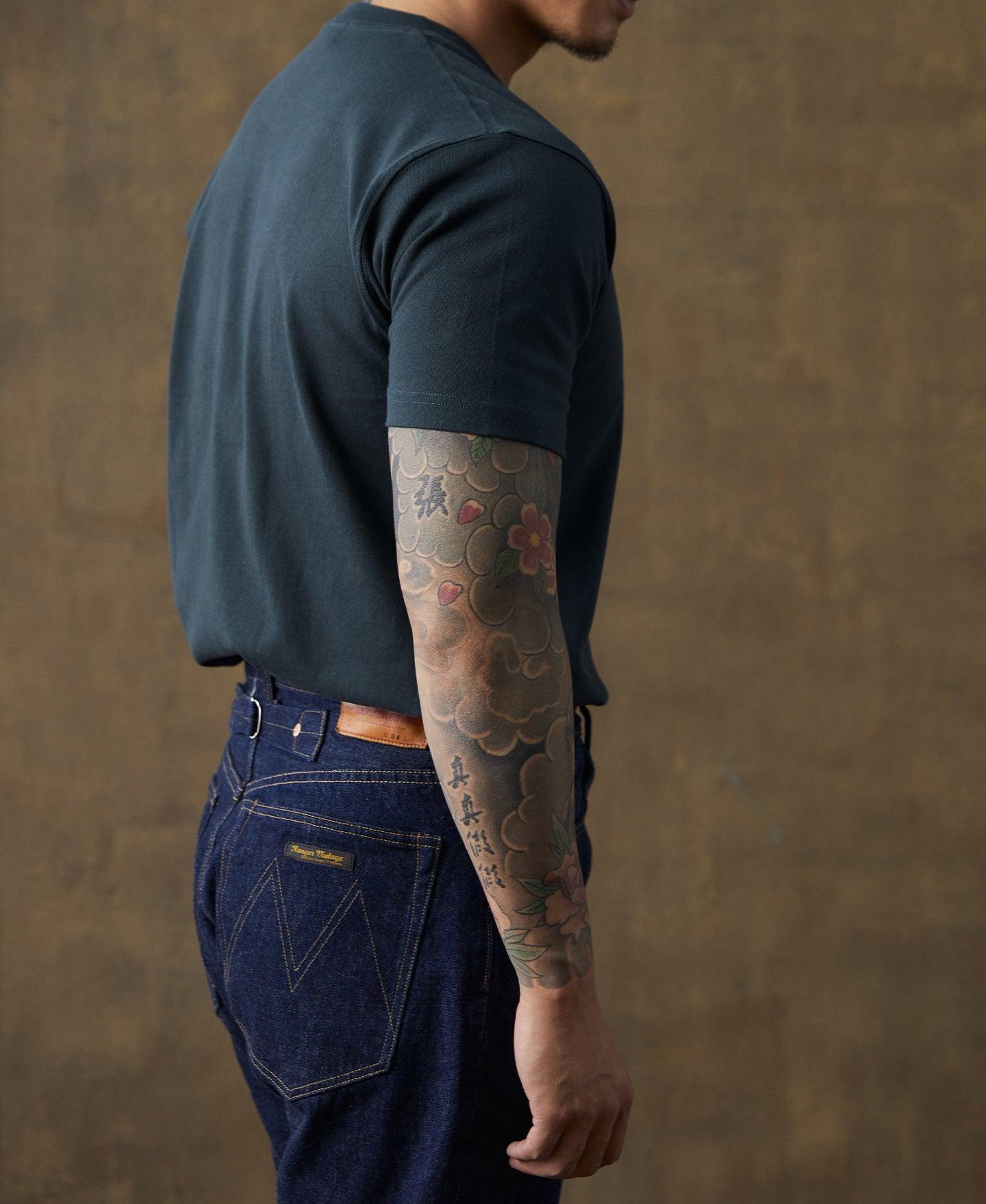 Tribal Dragon Tee. Black. Male Product Image