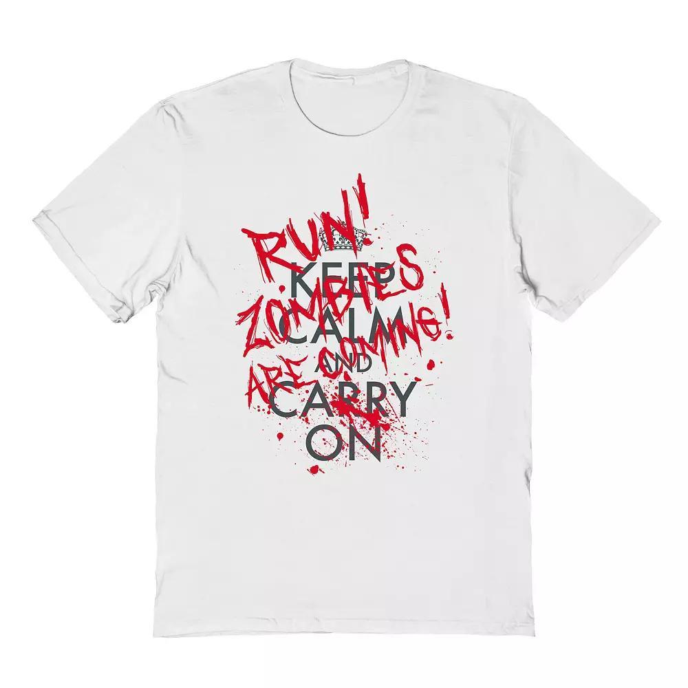 Men's Zombies Are Coming Halloween Graphic Tee, Adult Unisex,  Product Image