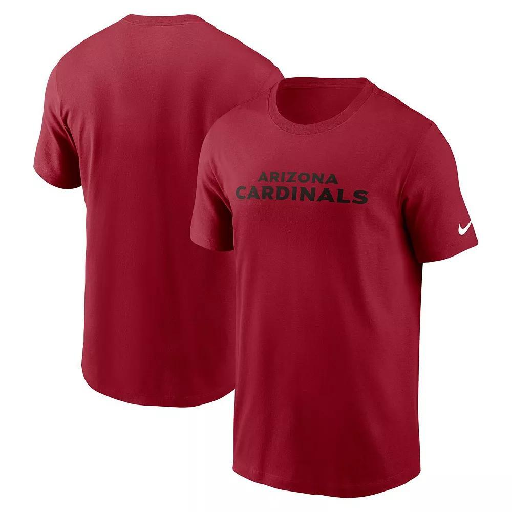 Men's Nike Cardinal Arizona Cardinals Team Wordmark Essential T-Shirt, Size: Large, Red Product Image