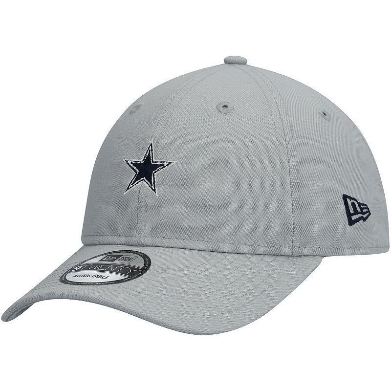 Men's New Era Gray Dallas Cowboys 9TWENTY Adjustable Hat, Grey Product Image