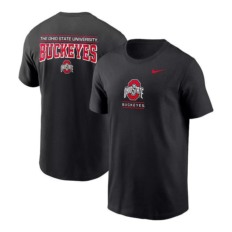 Men's Nike Black Ohio State Buckeyes 2-Hit T-Shirt,  Product Image