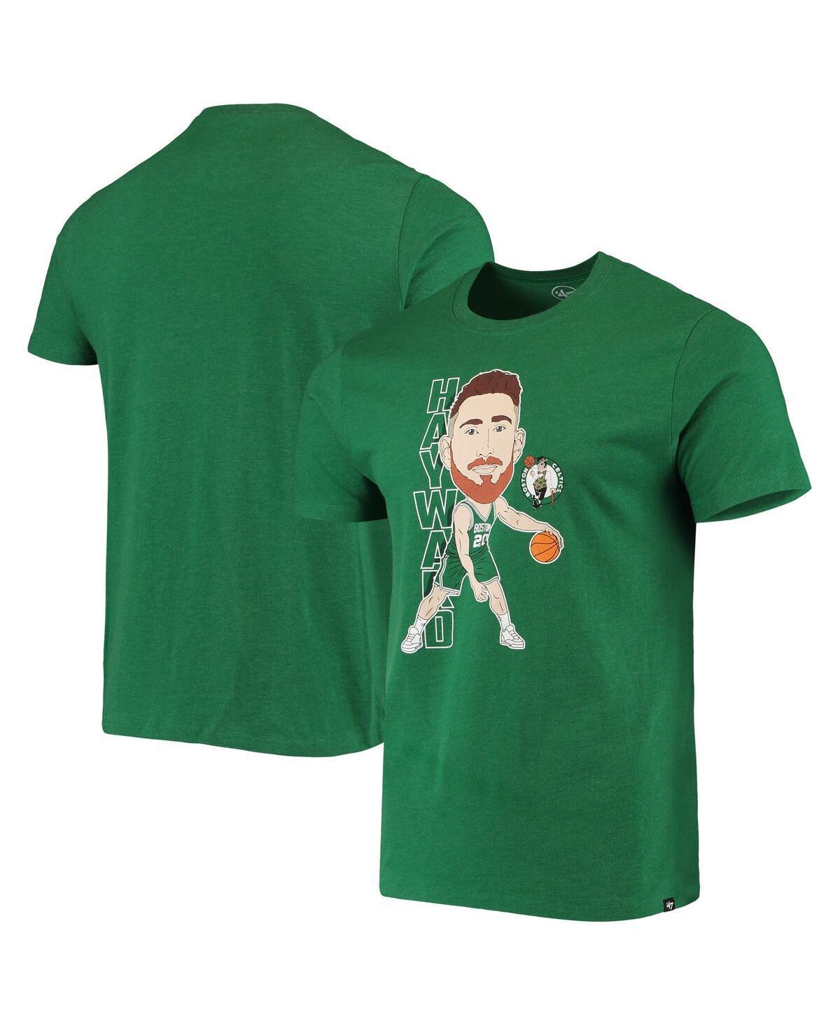 Mens 47 Gordon Hayward Heathered Kelly Boston Celtics Bobblehead T-Shirt Product Image