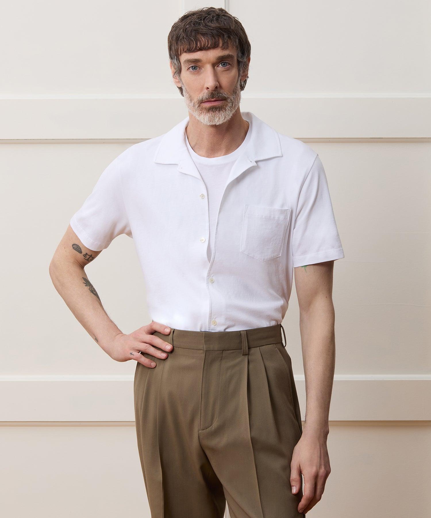 Made in L.A. Jersey Full-Placket Polo Product Image