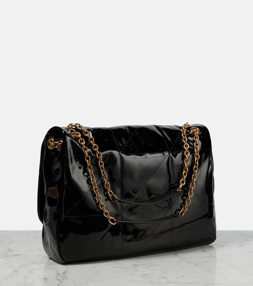 SAINT LAURENT Jamie 4.3 Medium Patent Leather Shoulder Bag In Black Product Image