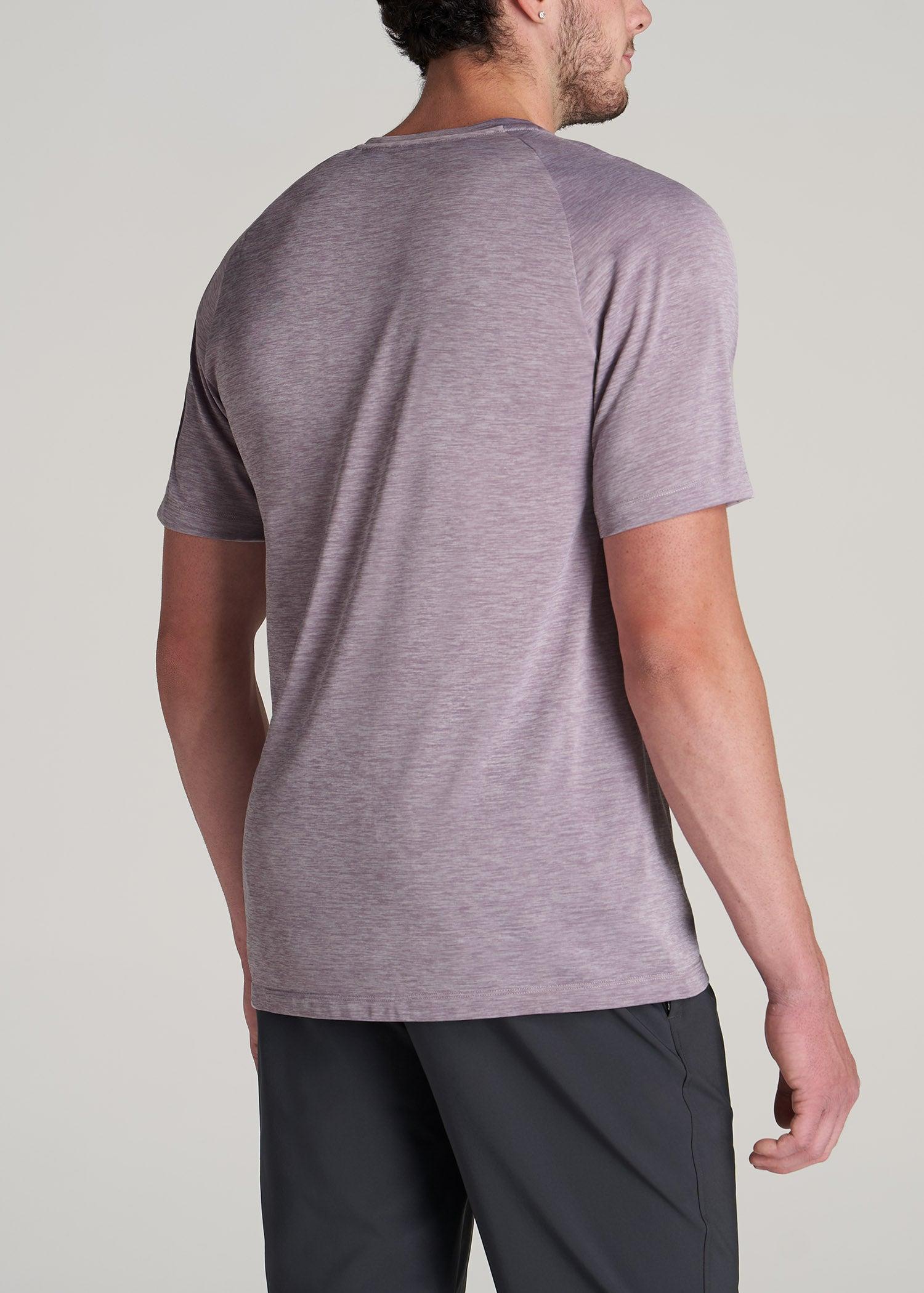 A.T. Performance MODERN-FIT Raglan Short sleeve Tee for Tall Men in Lavender Mix Product Image