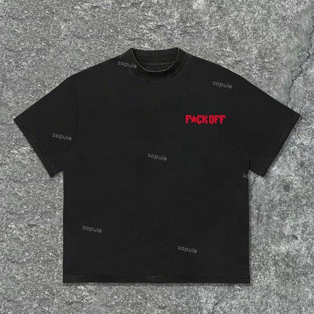 Sopula Studio Vintage Y2k Street Graphic Print Cotton T-Shirt Product Image