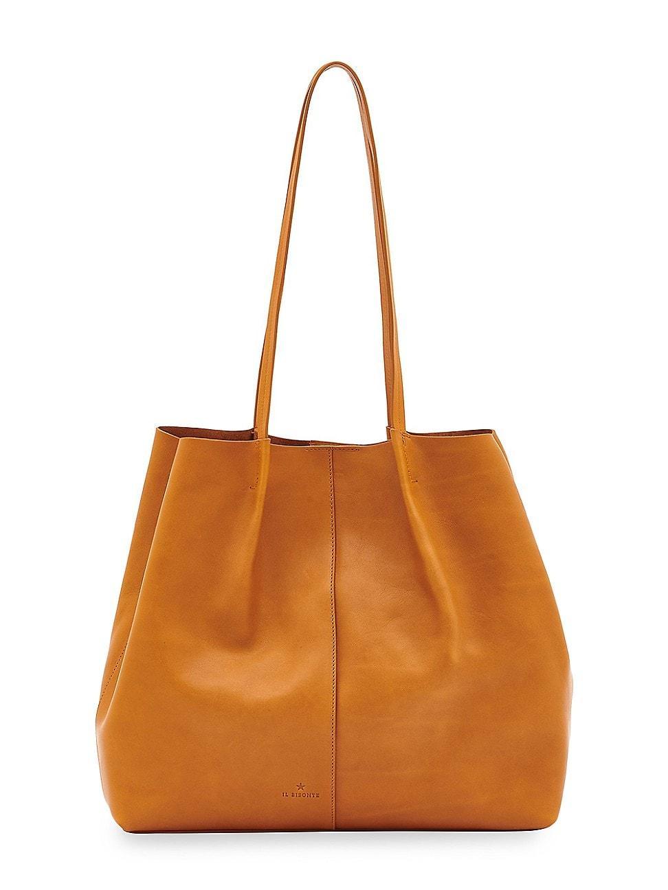 Womens Nina Leather Tote Bag Product Image