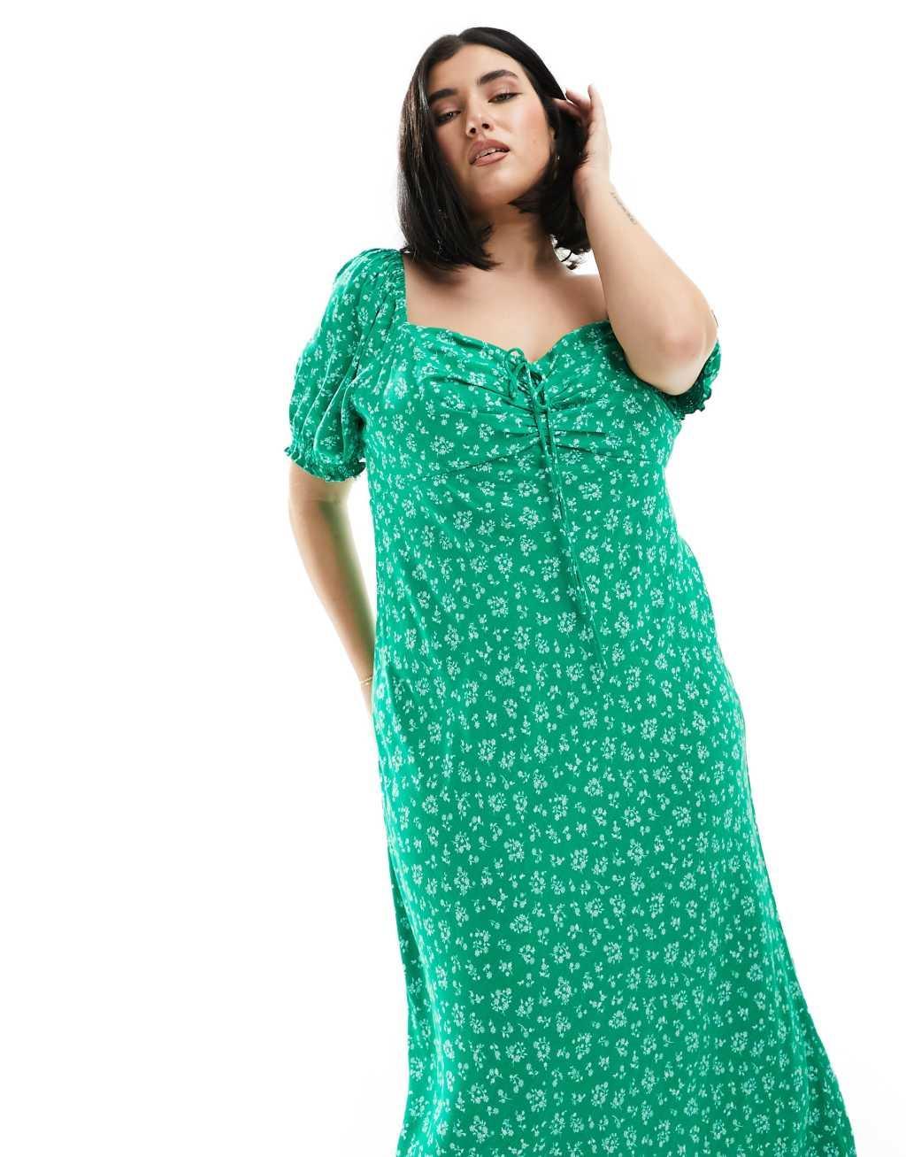 Ever New Curve puff sleeve midi dress Product Image