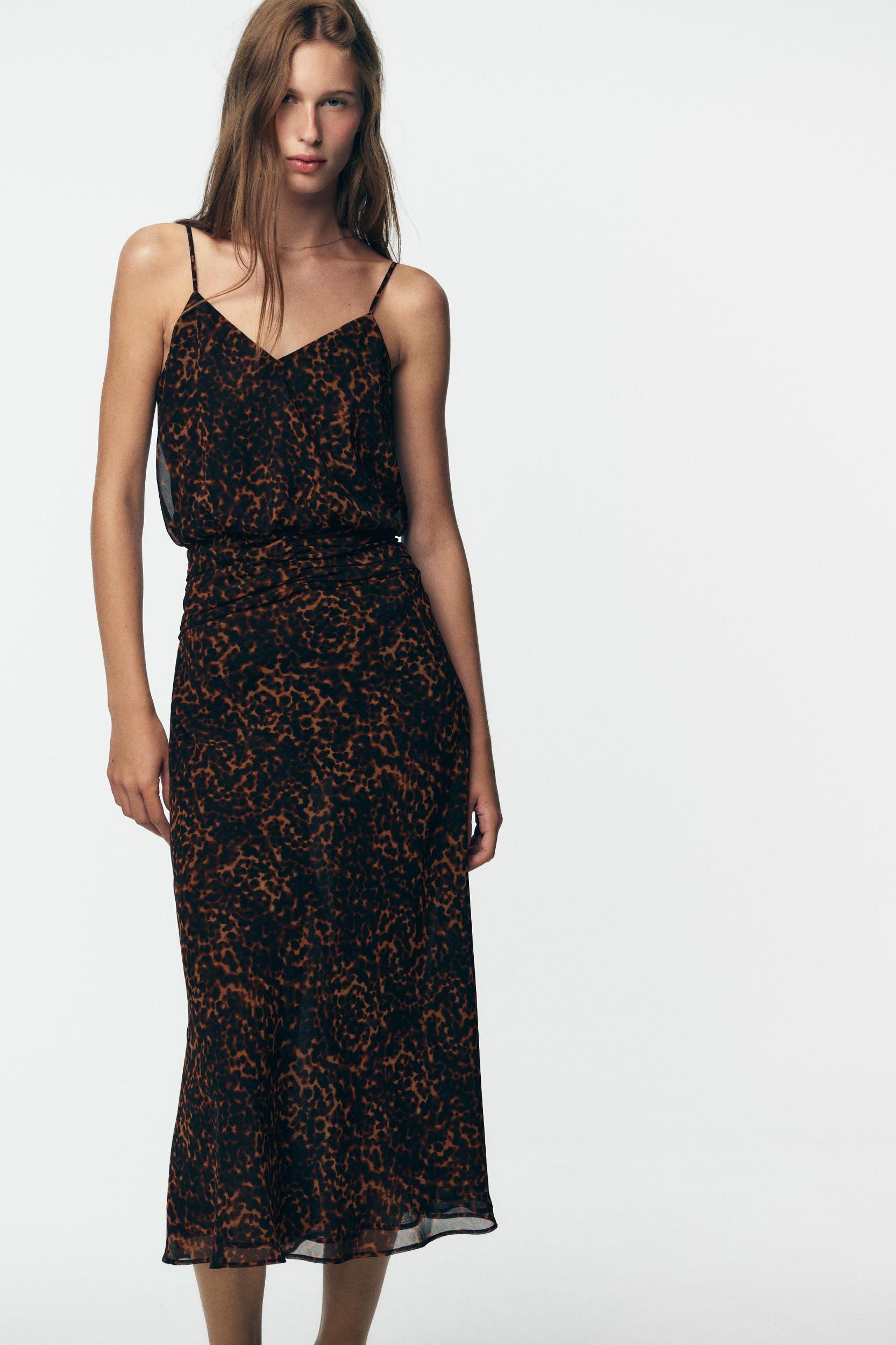 ANIMAL PRINT MIDI DRESS Product Image