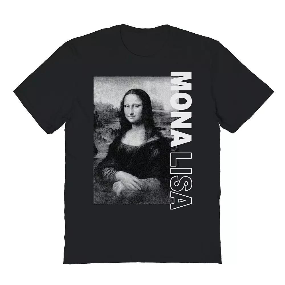 Men's Fine Art - Mona Lisa Graphic Tee, Size: Medium, Black Product Image