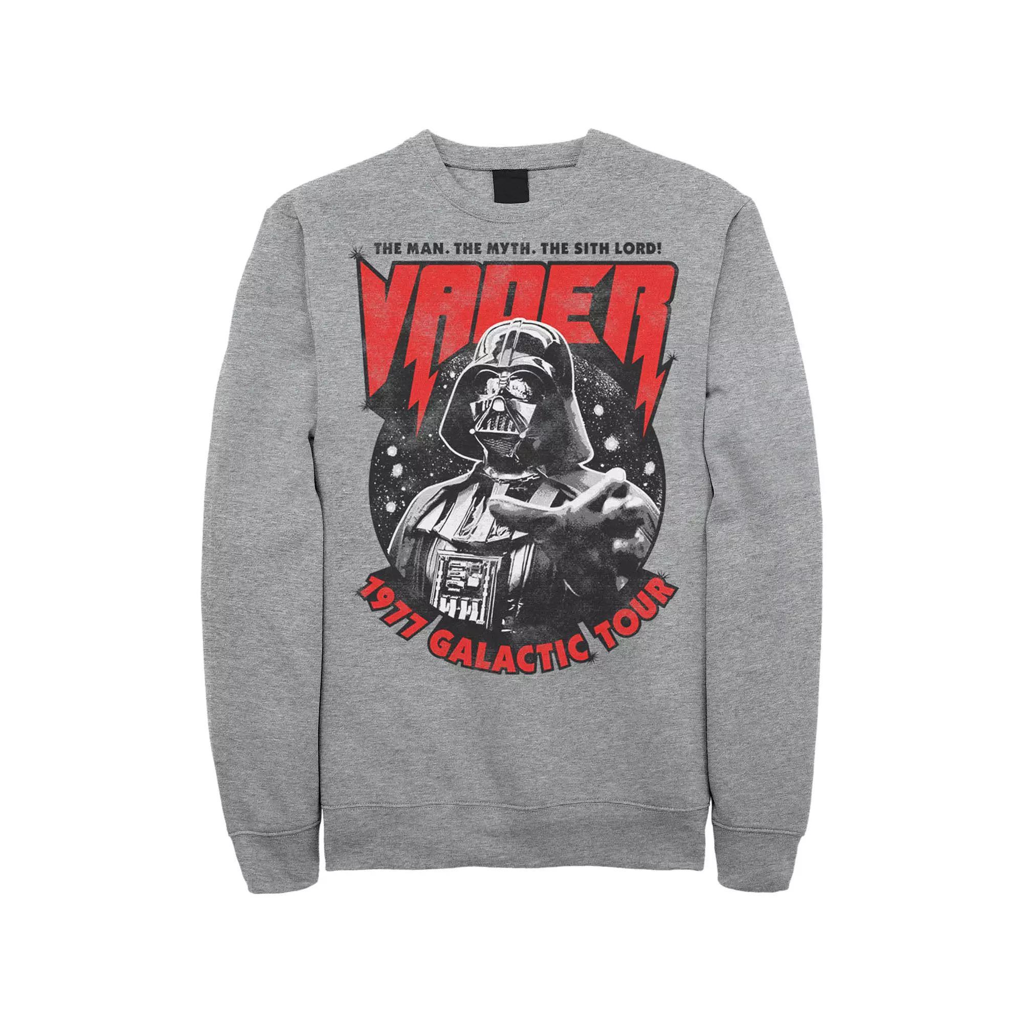 Men's Star Wars Vader 1977 Galactic Tour Metal Poster Sweatshirt, Size: 3XL, Red Product Image