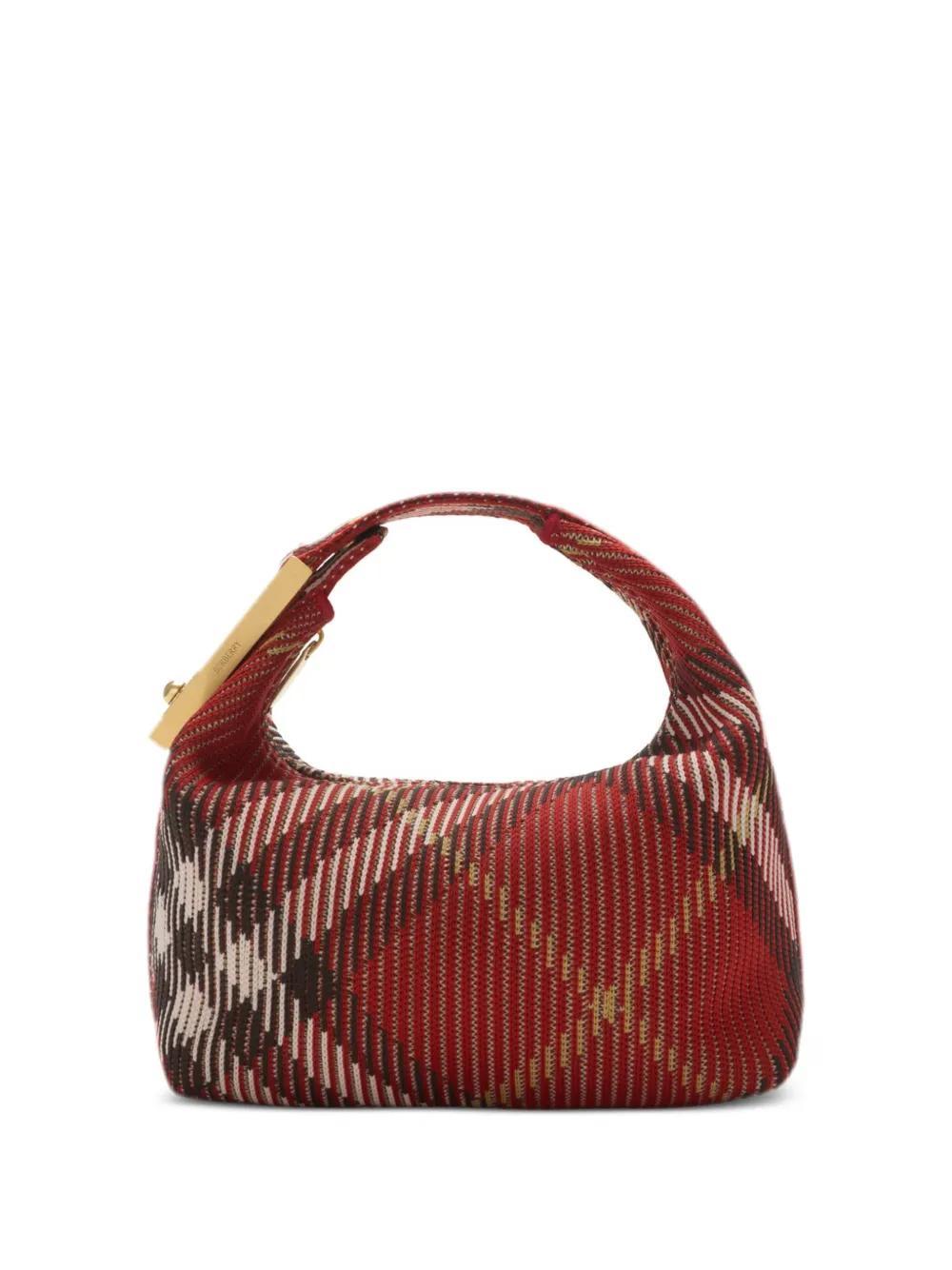 BURBERRY Mini Peg Tote Bag In Red Product Image