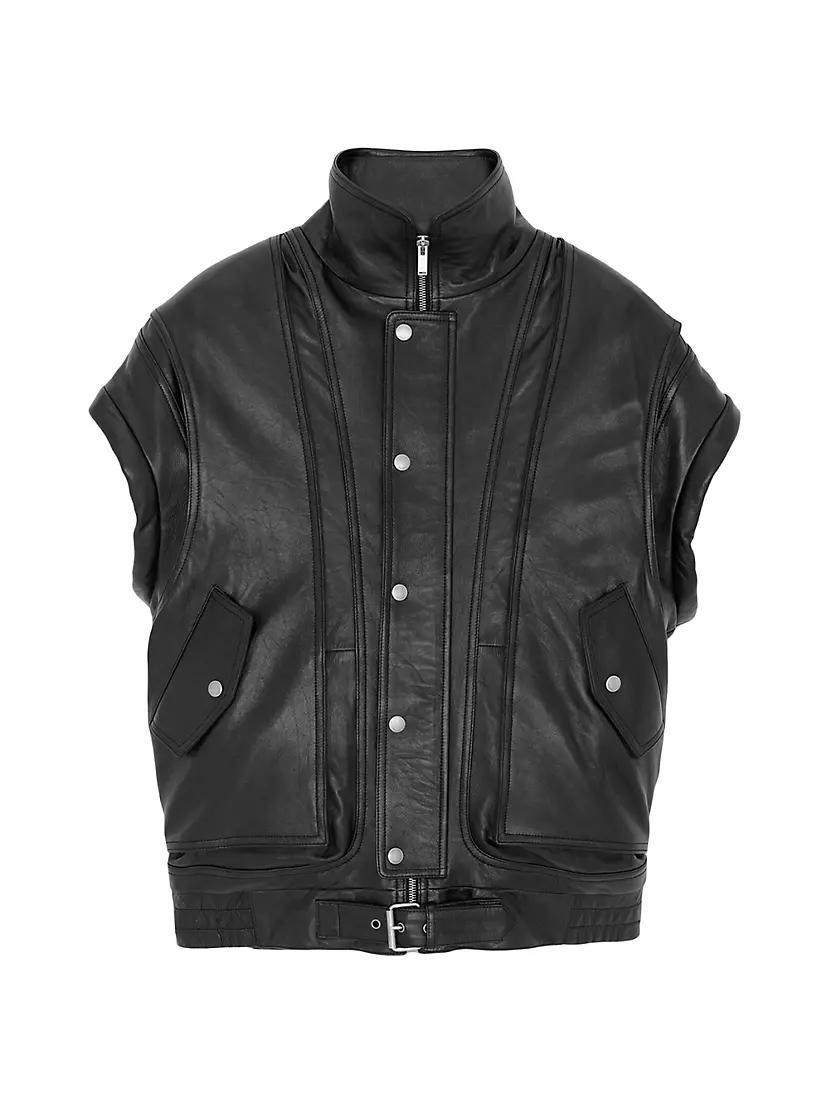 Oversized Jacket In Lambskin Product Image