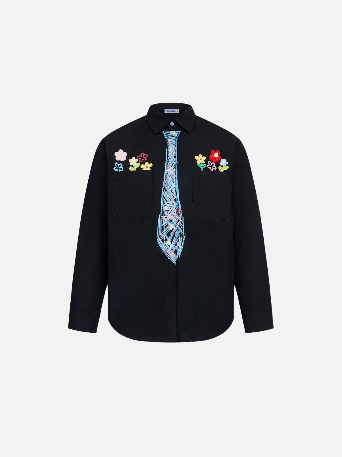 Aelfric Eden Graffiti Necktie Shirt Product Image