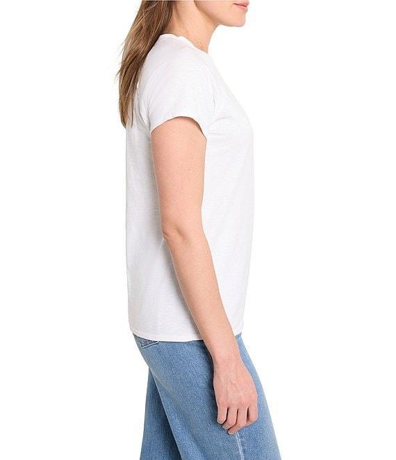 NIC + ZOE Cotton Slub Crew Neck Short Sleeve Tee Product Image