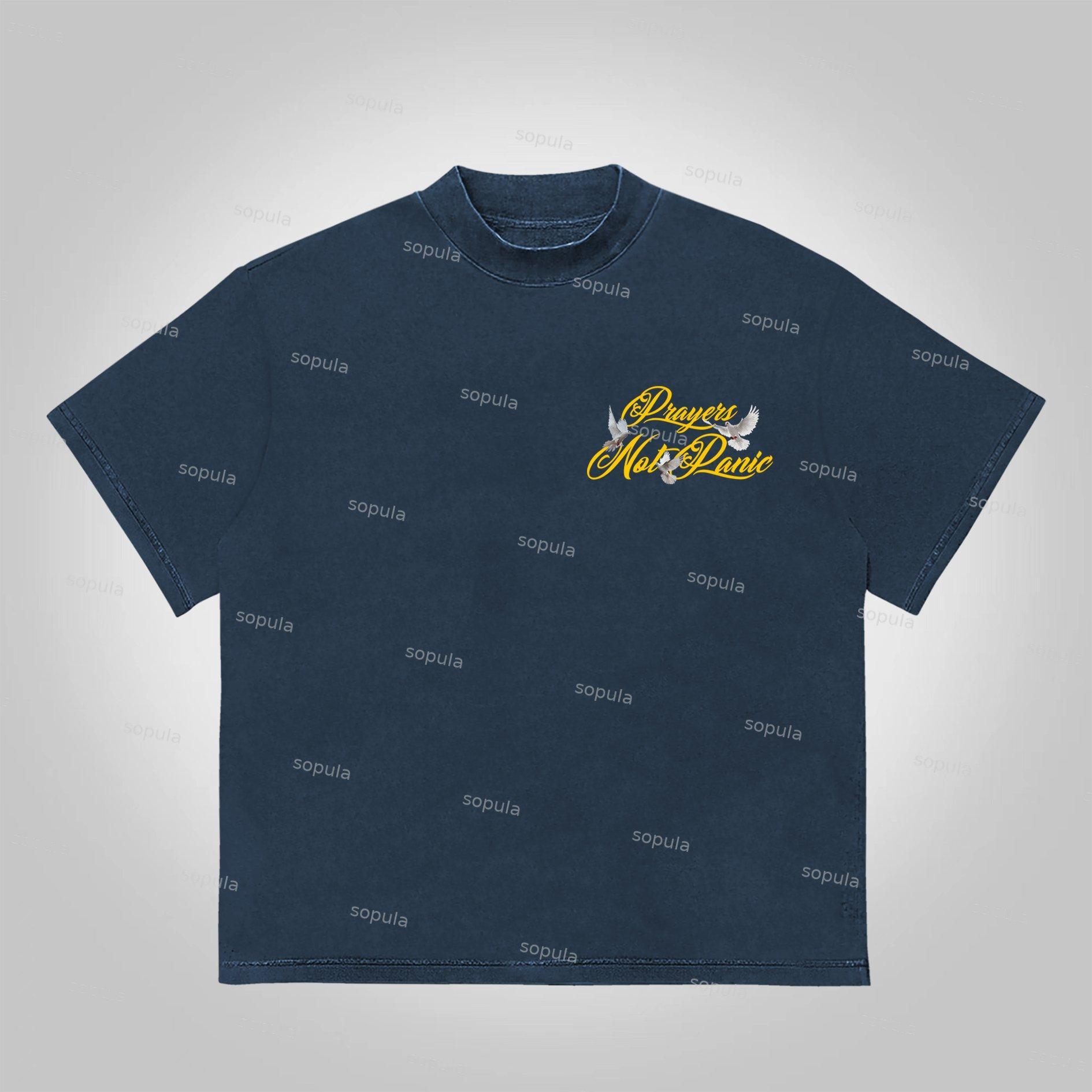 Sopula Prayers God Will Be By Your Side Printed Graphics Cotton T-Shirt Product Image