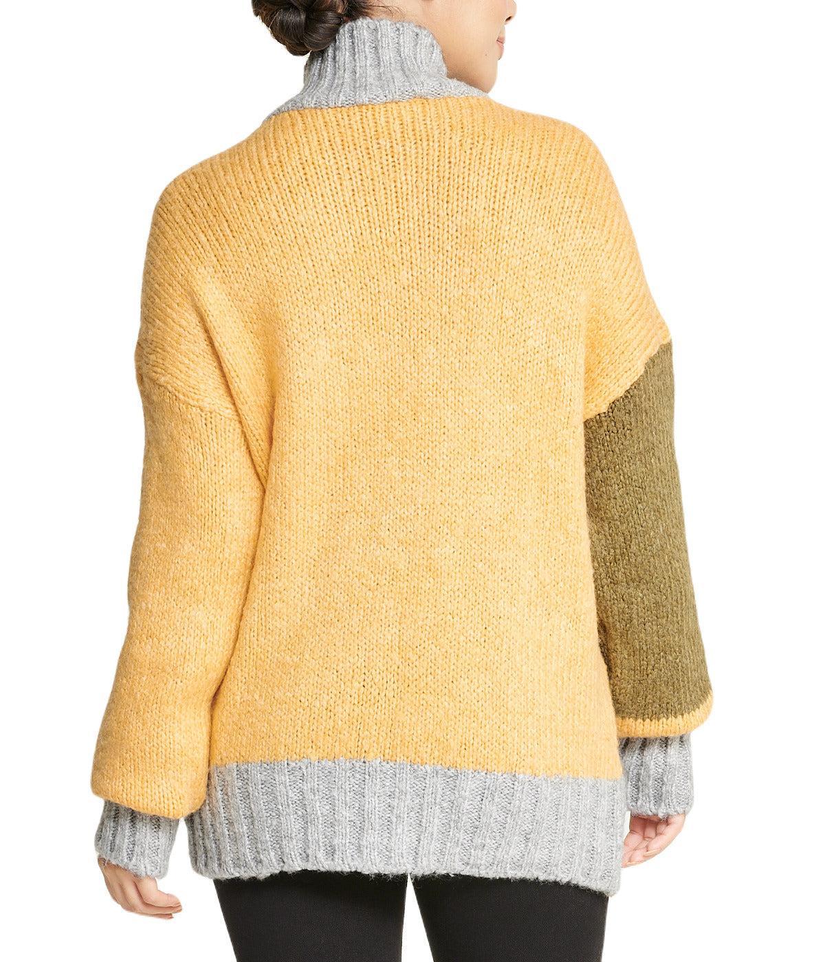Color Block Tunic Sweater Product Image