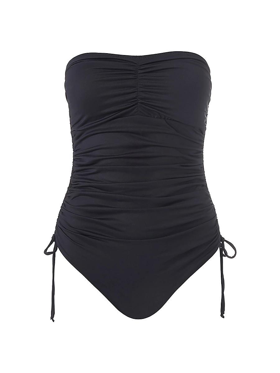 Womens Sydney Ruched Bandeau One-Piece Swimsuit Product Image