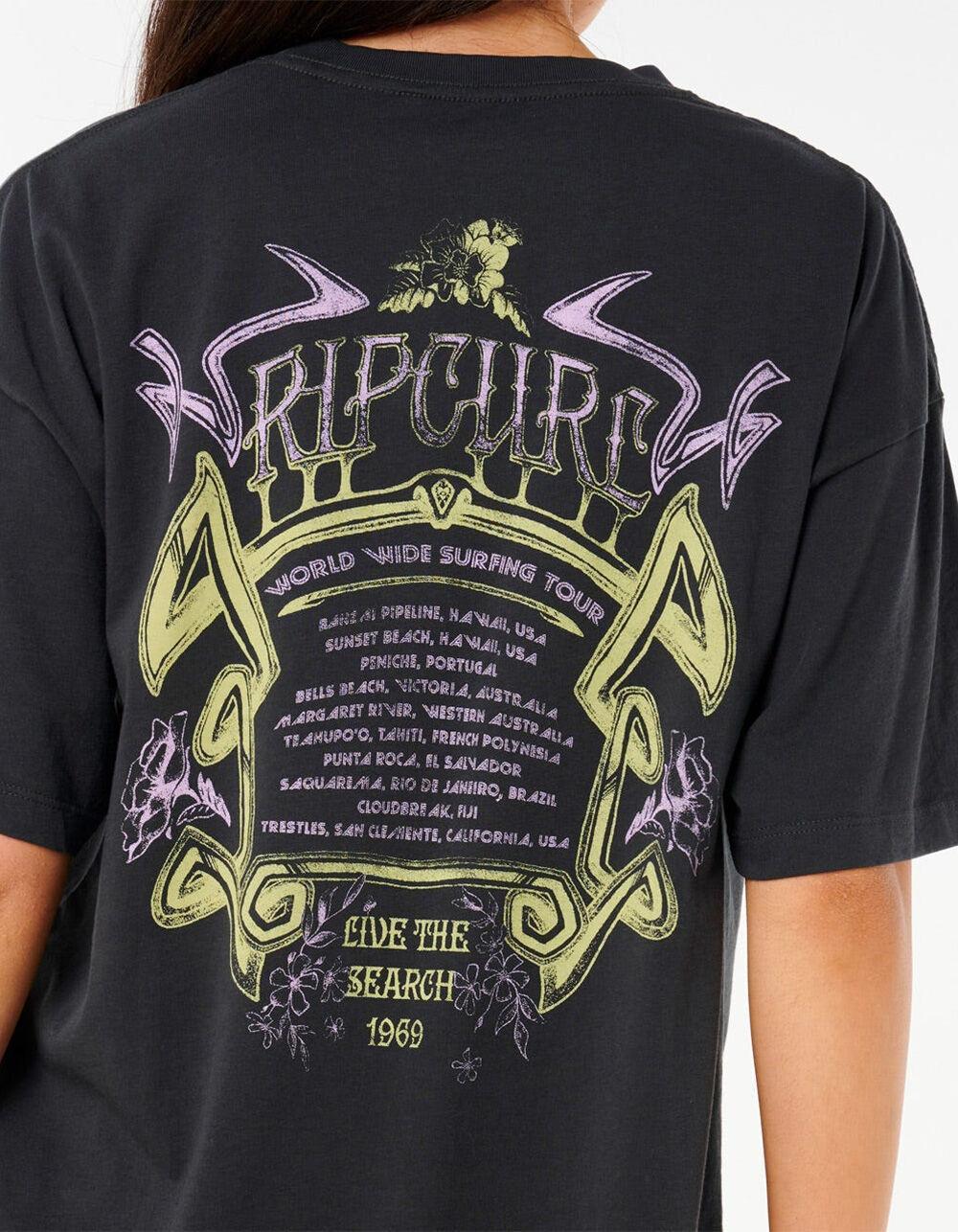 RIP CURL Tour Womens Heritage Tee - BLACK Product Image