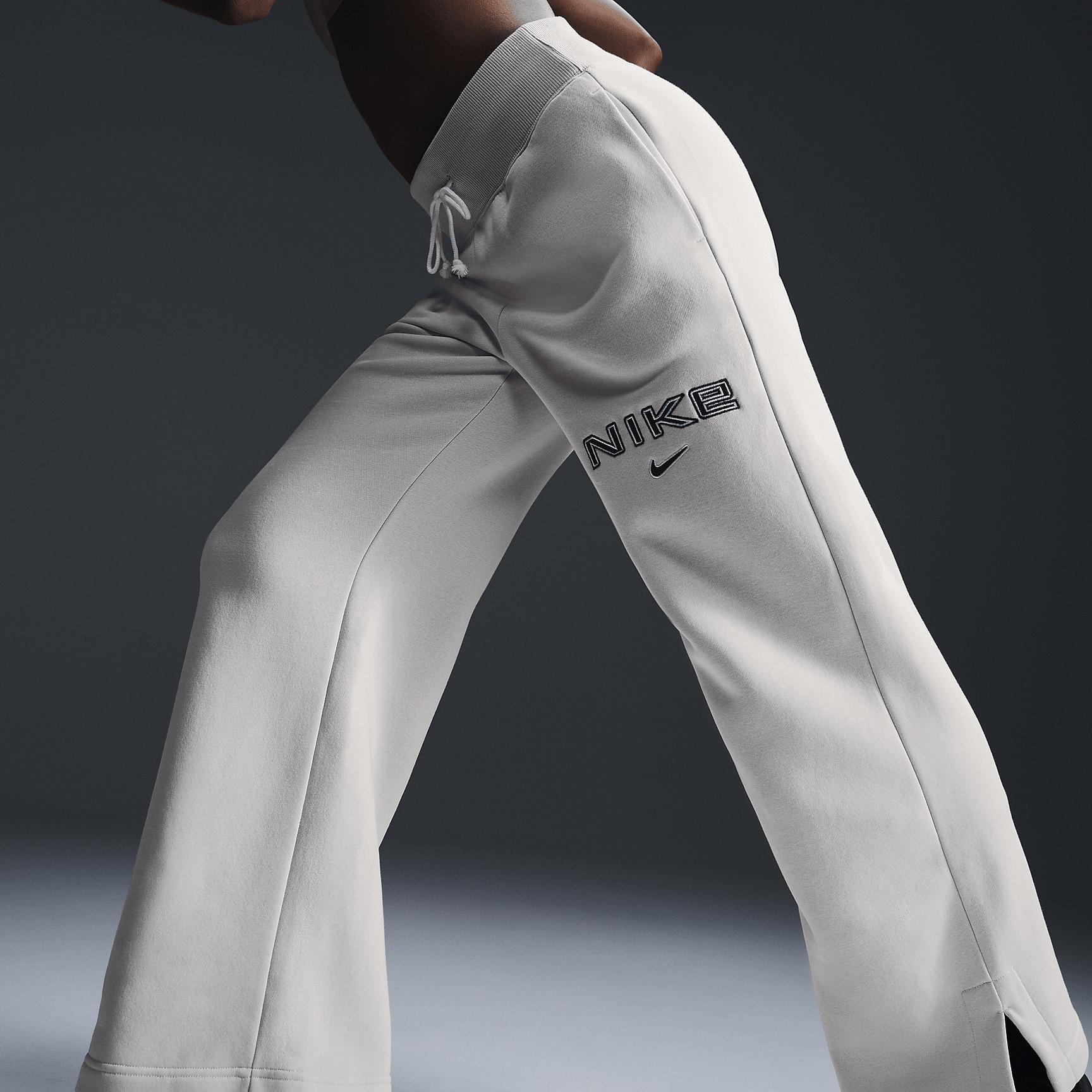 Women's Nike Sportswear Phoenix Fleece High-Waisted Wide-Leg Logo Pants Product Image
