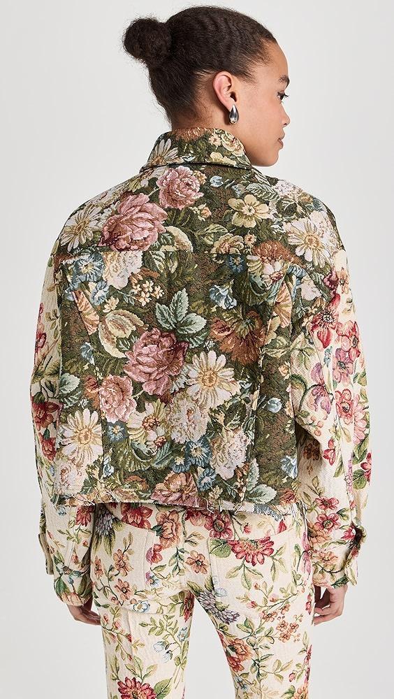 Marques Almeida Patchwork Brocade Cropped Overshirt | Shopbop Product Image