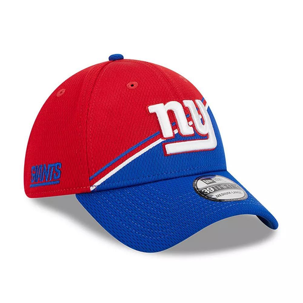 Men's New Era  Red/Royal New York Giants 2023 Sideline 39THIRTY Flex Hat, Size: Small/Medium Product Image