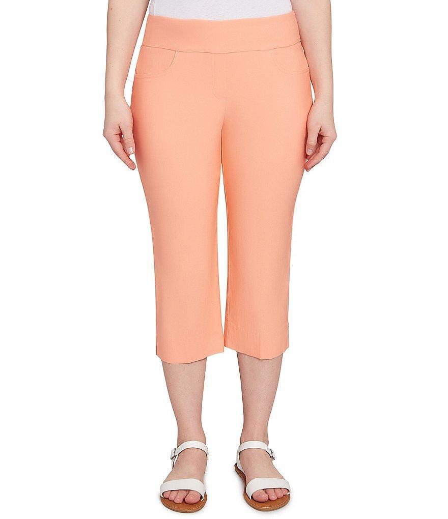 Ruby Rd. Stretch Straight Leg Pull-On Capri Pants Product Image