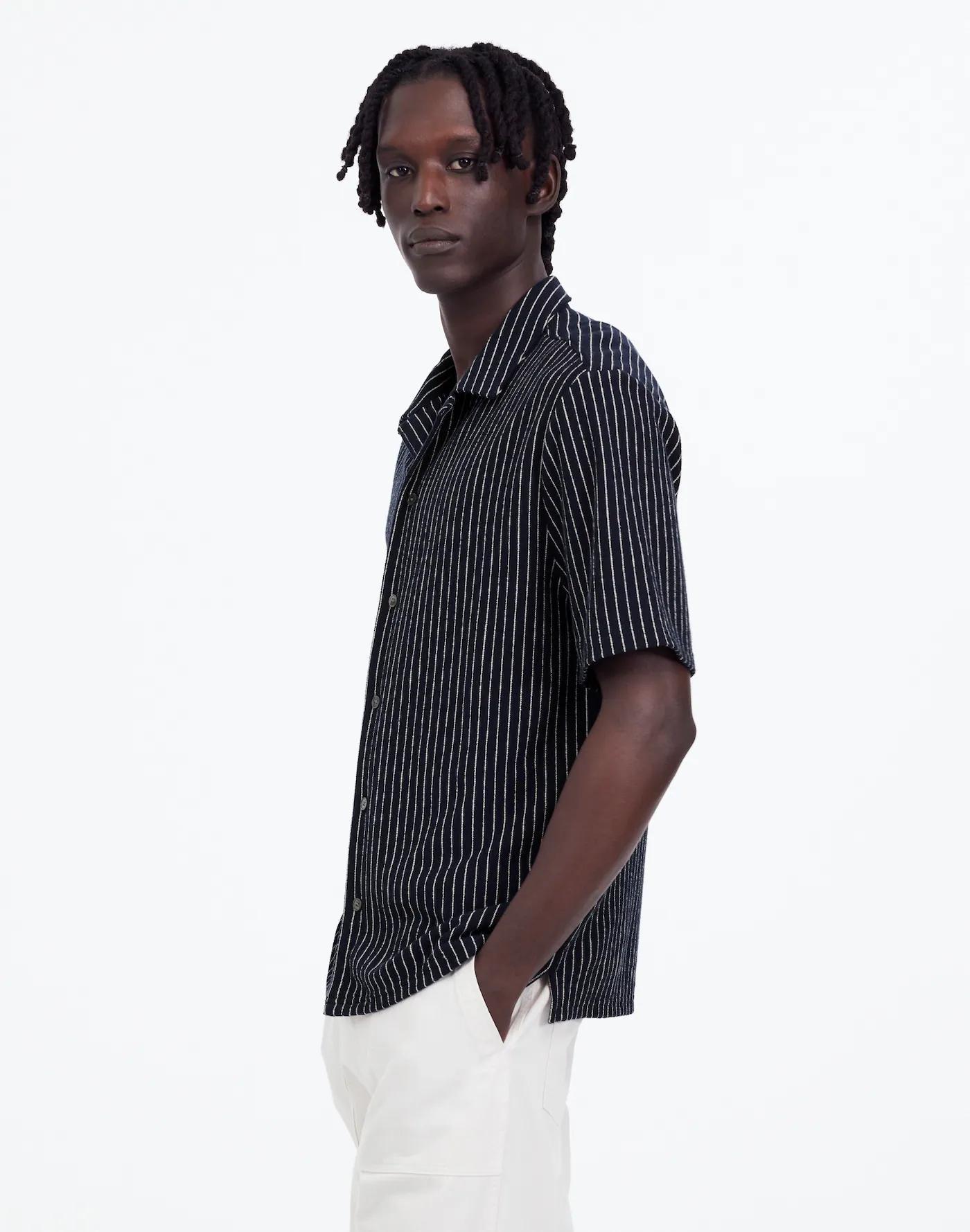 Textured Camp Collar Shirt Product Image