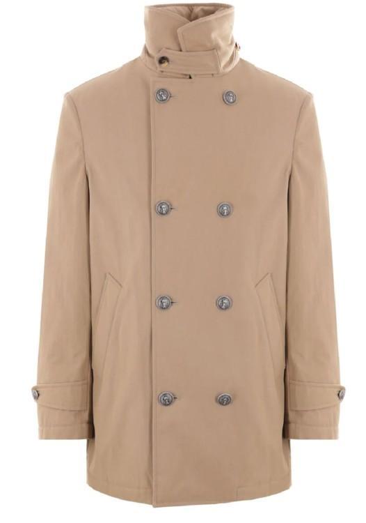 BRUNELLO CUCINELLI Gabardine Padded Jacket In Brown Product Image