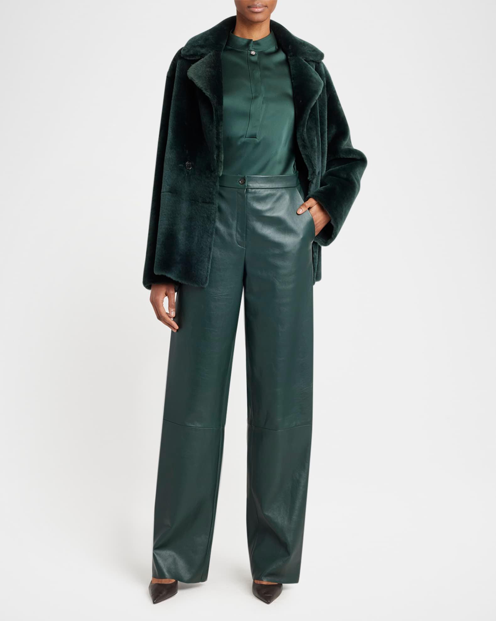 Double-Breasted Sheep Shearling Coat Product Image