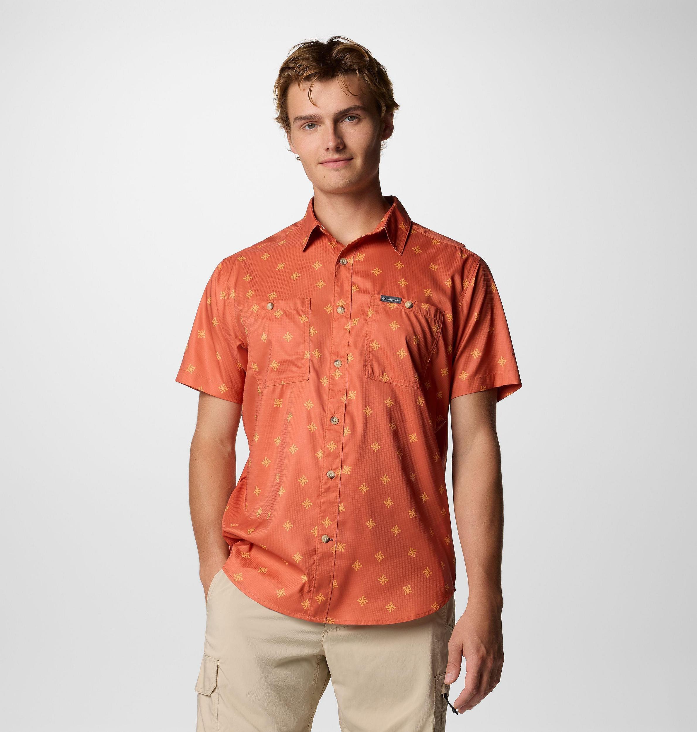 Columbia Mens Utilizer Printed Woven Short Sleeve Shirt- Product Image