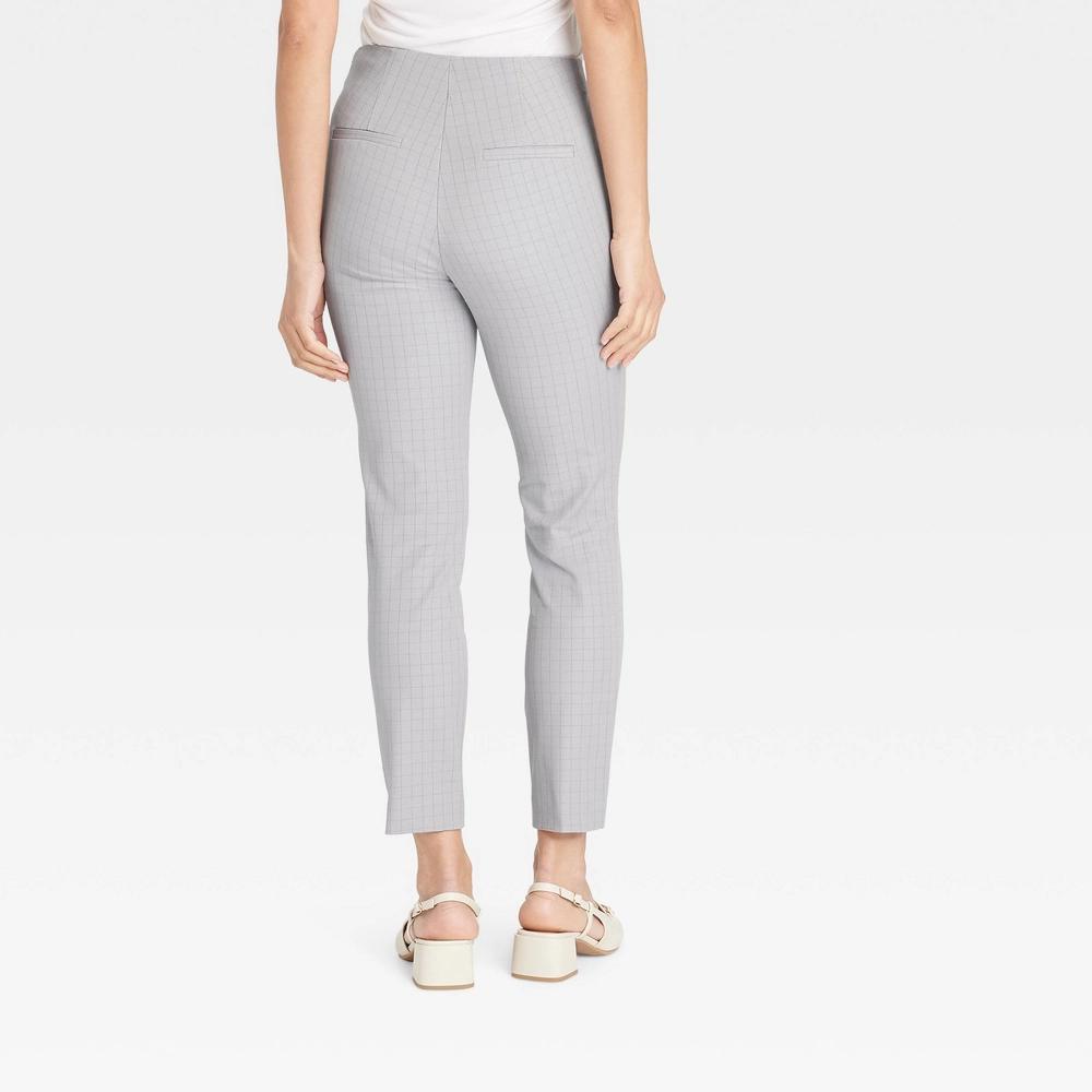 Womens High-Rise Skinny Ankle Pants - A New Day Gray 10 Product Image