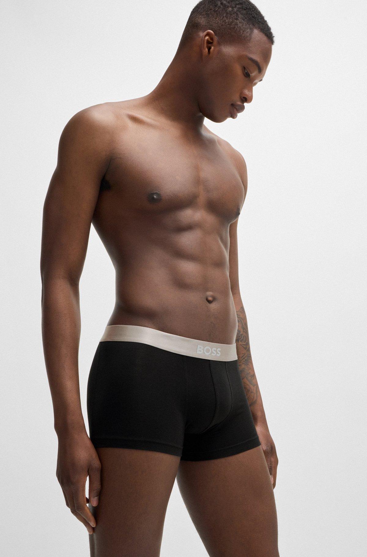 Three-pack of trunks with logo waistbands Product Image