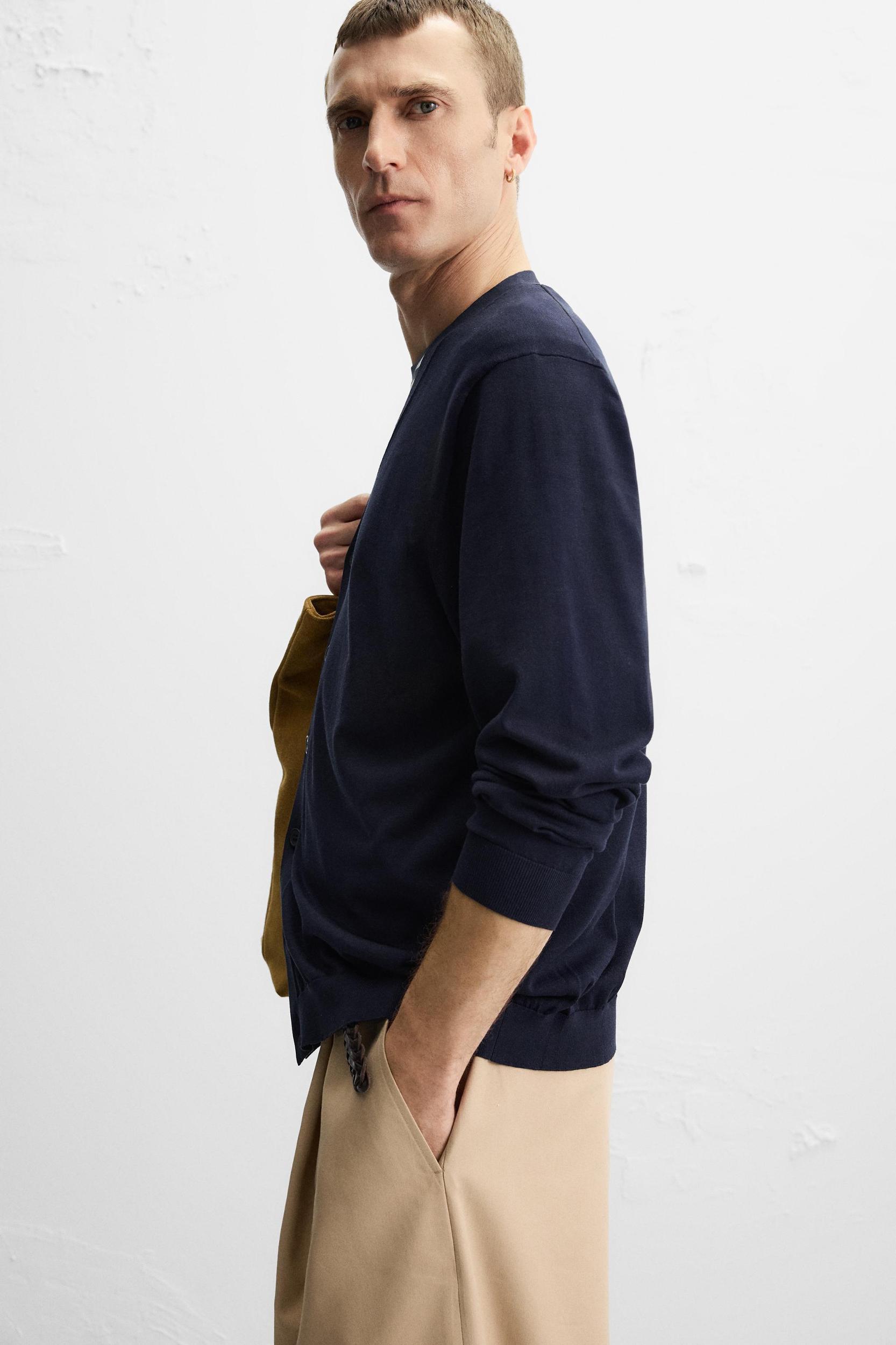 COTTON - WOOL CARDIGAN Product Image