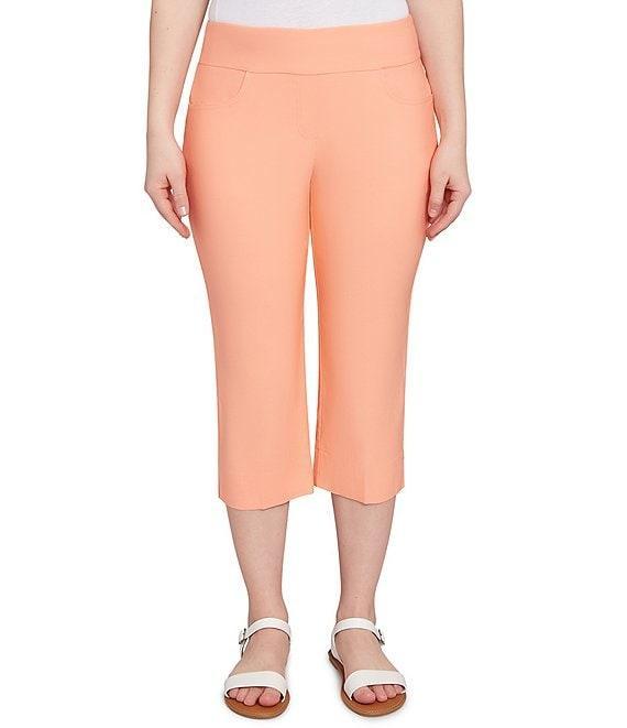 Ruby Rd. Stretch Straight Leg Pull-On Capri Pants Product Image