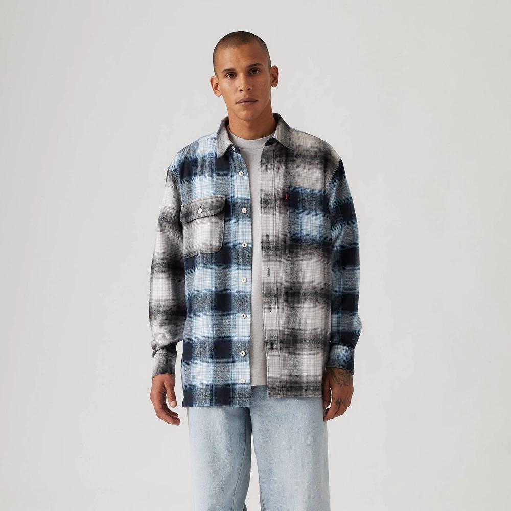 Levis Mens Long Sleeve Utility Button-Down Shirt - Awesome Plaid Product Image