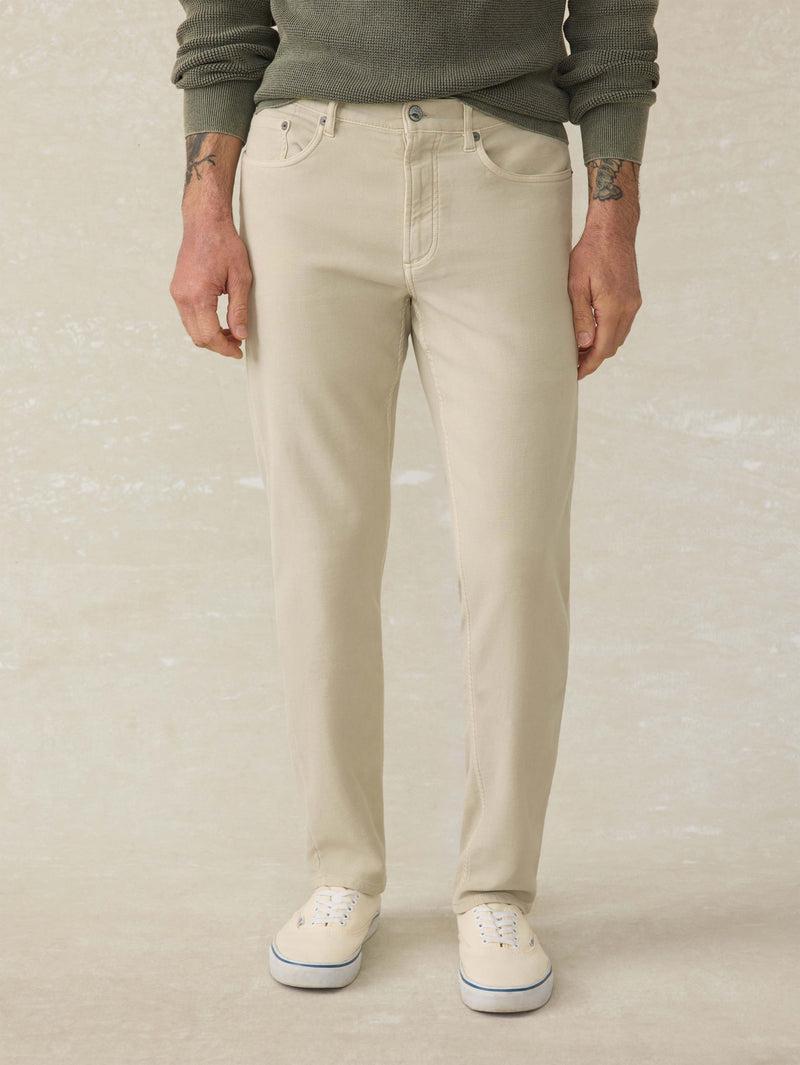 Stretch Terry 5-Pocket Pant - Stone Product Image