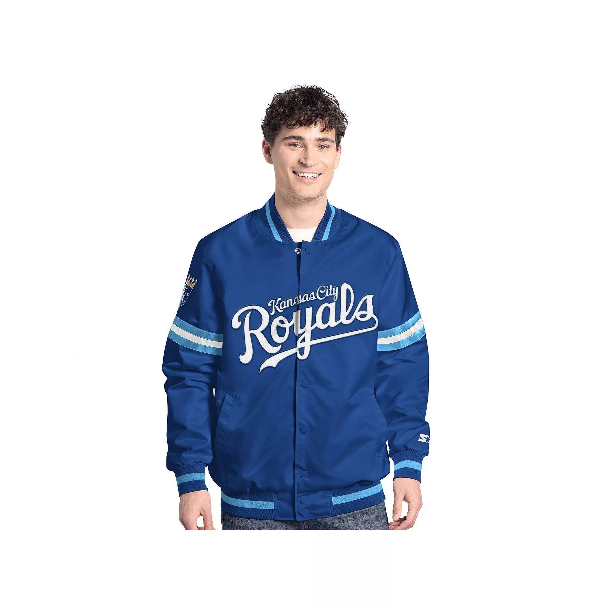Men's Starter Royal Kansas City Royals Scout Full-Snap Varsity Jacket,  Product Image