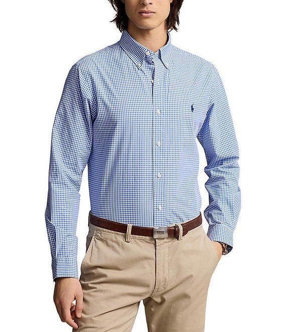 Polo Ralph Lauren Slim-Fit Stretch Checked Poplin Long Sleeve Woven Shirt Product Image