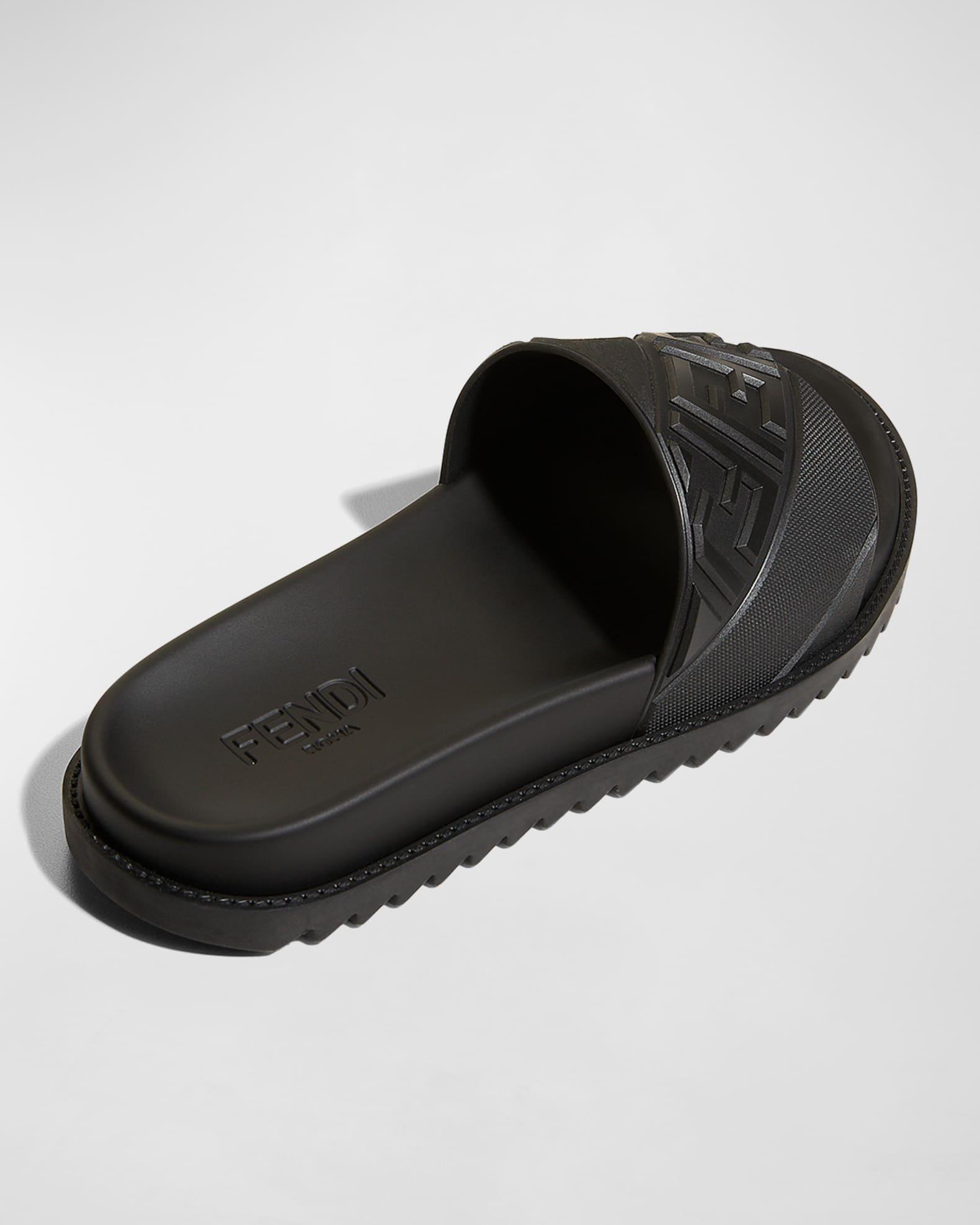 Men's FF Logo Slide Sandals Product Image
