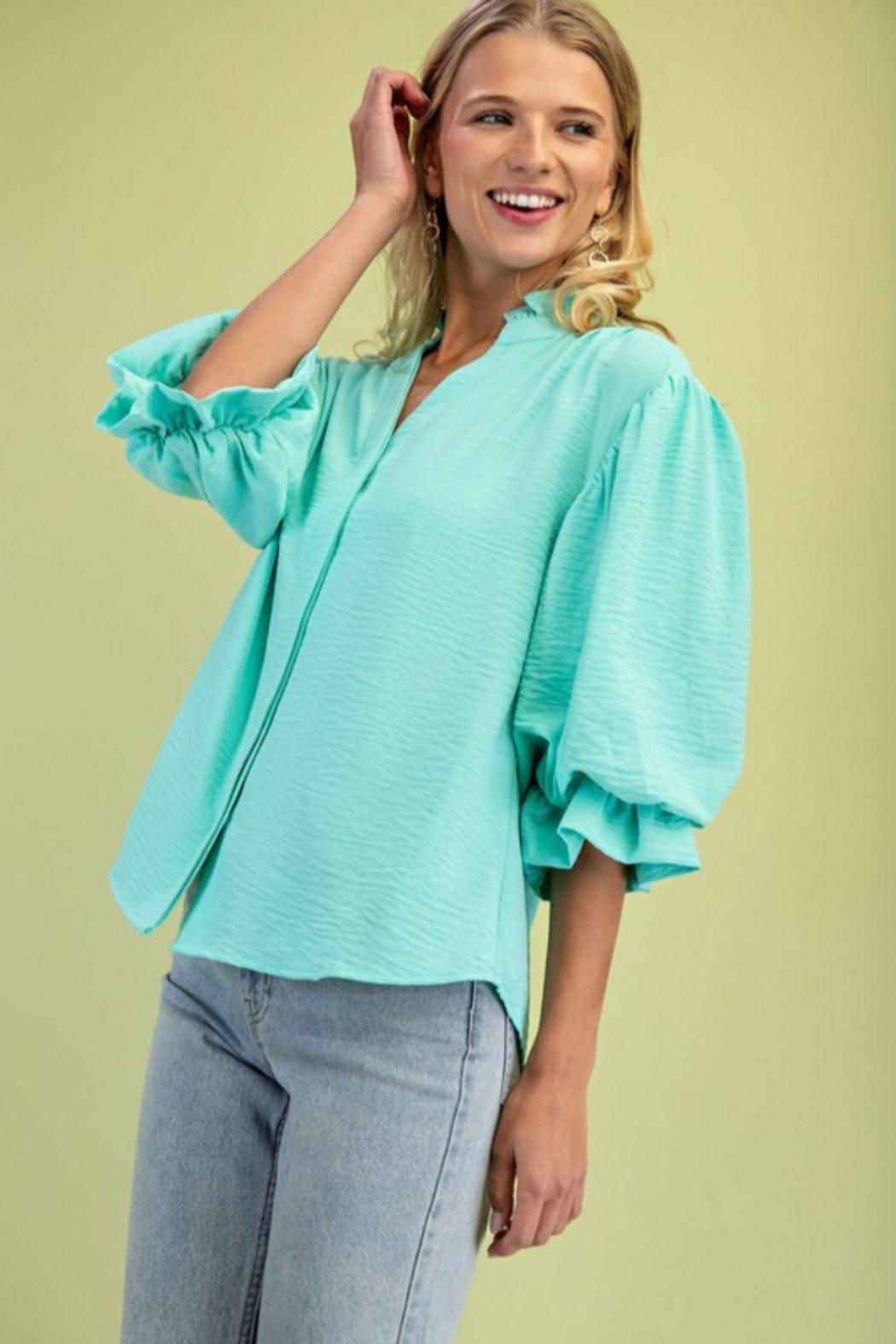 Balloon Sleeve Blouse Product Image