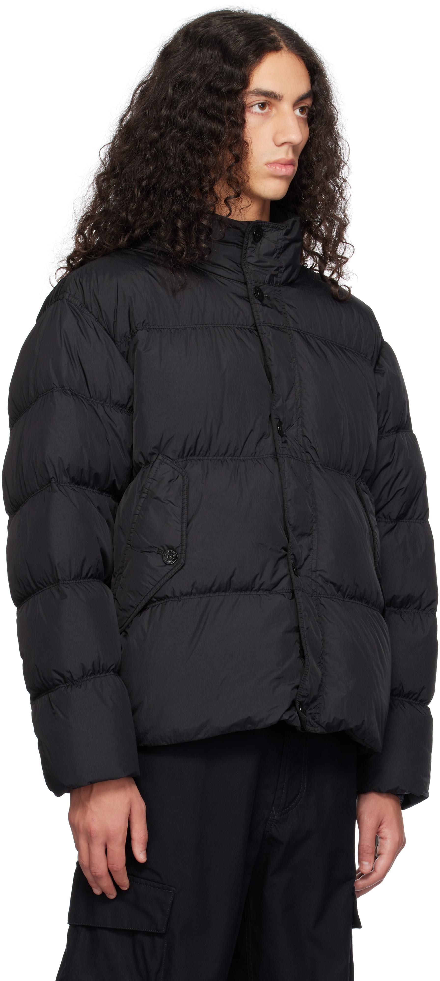 STONE ISLAND Crinkle Puffer Jacket In Black Product Image